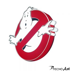 Logo ghostbusters luminoso sagomato